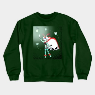 Mothwoman (mint, red, and black) Crewneck Sweatshirt